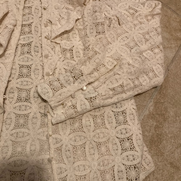 Sezane ecru blouse- size M - Picture 7 of 9